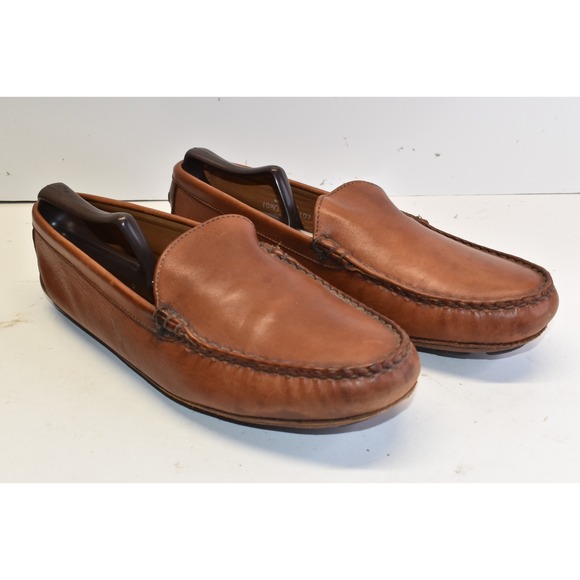 Allen Edmonds Mens Castine Leather Loafers Brown Size 10.5 Slip On Driving Shoes - Picture 6 of 10